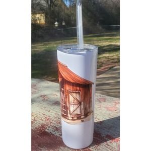 Chickens Rooster Chicken House 20 ounce Stainless Steel Tumbler